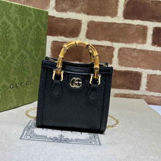 DIANA GUCCI SUPER BAG-12*12.5*6CM MINI 0710